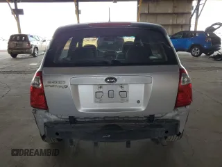 2006 Kia Spectra with VIN KNAFE162665365284, listed as a Copart auction lot 52147085 with 139,570 mi miles and Salvage Title. Bid and sale history available at carsss.com. Image 6.