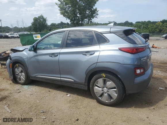2020 Hyundai Kona Electric Ultimate with VIN KM8K53AG2LU082264, listed as a Copart auction lot 61869164 with 28,408 mi miles and Salvage Title. Bid and sale history available at carsss.com. Image 2.