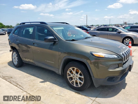 2015 Jeep Cherokee Sport with VIN 1C4PJLAB5FW684191, listed as a Copart auction lot 64256405 with 159,289 mi miles and Salvage title. Bid and sale history available at DreamBid. Image 4.