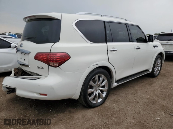 2012 Infiniti QX56 7-passenger с VIN JN8AZ2NE6C9017870, выставлен на аукционе Copart как лот 58945745 с пробегом 130 847 миль миль и Списание • Salvage title. История ставок и продаж доступна на DreamBid. Изображение 3.