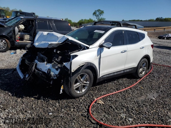 2018 Hyundai Santa Fe 2.4L with VIN 5XYZU3LB6JG511556, listed as a Copart auction lot 52035015 with 85,177 mi miles and Salvage title. Bid and sale history available at DreamBid. Image 1.
