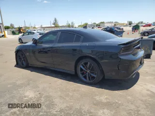 2019 Dodge Charger Scat Pack with VIN 2C3CDXGJ3KH740055, listed as a Copart auction lot 57780425 with 68,394 mi miles and Salvage Title. Bid and sale history available at DreamBid. Image 2.