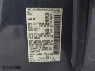 2010 Nissan Pathfinder SE with VIN 5N1AR1NB4AC627788, listed as a IAAI auction lot 41733257 with 130,586 mi miles. Bid and sale history available at carsss.com. Image 9.