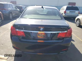 2011 BMW 7 Series 750Li with VIN WBAKB8C52BCY66628, listed as a Copart auction lot 77191054 with 39,503 mi miles and Salvage Title. Bid and sale history available at carsss.com. Image 6.