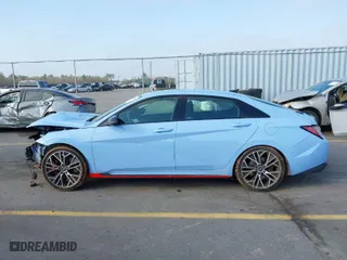 2023 Hyundai Elantra N with VIN KMHLW4AK0PU010254, listed as a IAAI auction lot 41496449 with 14,931 mi miles. Bid and sale history available at carsss.com. Image 15.