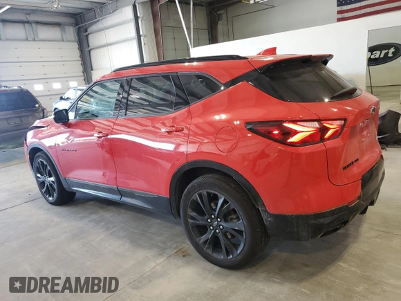 2021 Chevrolet Blazer RS with VIN 3GNKBKRS6MS565619, listed as a Copart auction lot 54439495 with 46,046 mi miles and Salvage title. Bid and sale history available at DreamBid. Image 2.