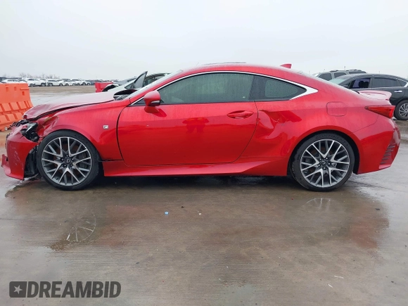 2016 Lexus RC 350 F Sport with VIN JTHHE5BCXG5013813, listed as a IAAI auction lot 41097722 with 52,996 mi miles and . Bid and sale history available at DreamBid. Image 14.