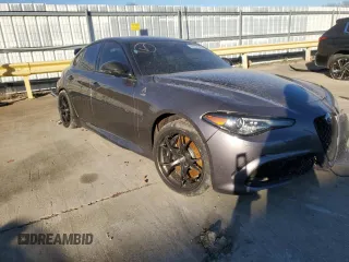 2021 Alfa Romeo Giulia Quadrifoglio with VIN ZARFAMEV2M7646078, listed as a Copart auction lot 82237543 with Not provided miles and . Bid and sale history available at DreamBid. Image 4.
