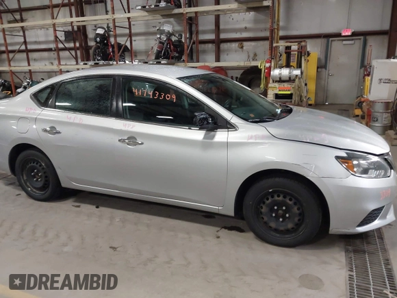 2019 Nissan Sentra SV with VIN 3N1AB7AP8KY339488, listed as a IAAI auction lot 41743309 with 150,427 mi miles and . Bid and sale history available at DreamBid. Image 13.