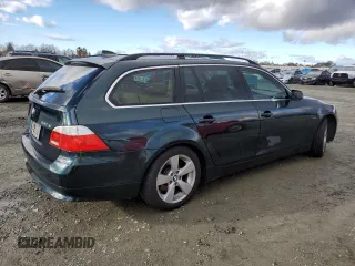 2007 BMW 5 Series 530xi with VIN WBANN73587CN03854, listed as a Copart auction lot 84946824 with 131,088 mi miles and Salvage title. Bid and sale history available at DreamBid. Image 3.