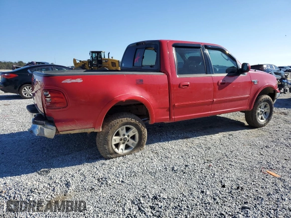 2002 Ford F-150 XLT with VIN 1FTRW08L92KD88745, listed as a Copart auction lot 41397555 with 211,116 mi miles and Salvage Title. Bid and sale history available at carsss.com. Image 3.