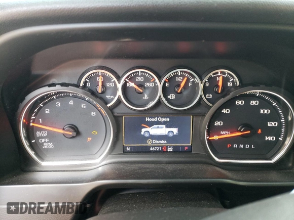 2021 Chevrolet Silverado 1500 LT with VIN 1GCRYDED6MZ118803, listed as a Copart auction lot 79291124 with 46,721 mi miles and Salvage Title. Bid and sale history available at DreamBid. Image 9.