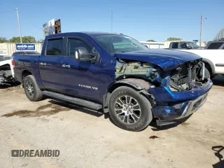 2020 Nissan Titan Platinum Reserve with VIN 1N6AA1EF4LN511588, listed as a Copart auction lot 73942854 with 40,899 mi miles and Salvage title. Bid and sale history available at DreamBid. Image 4.