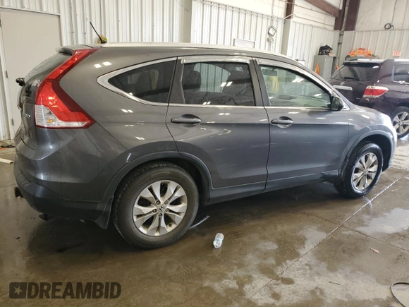 2014 Honda CR-V EX z VIN 2HKRM4H54EH625434, wystawiony jako Copart lot #59043775 z przebiegiem 165 550 mil mil oraz Nie do naprawy • Non repairable. Historia ofert i sprzedaży dostępna na DreamBid. Obrazek 3.
