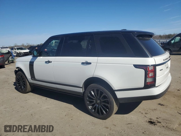 2015 Land Rover Range Rover Supercharged с VIN SALGS3TF6FA210785, выставлен на аукционе Copart как лот 44953645 с пробегом 55 362 миль миль и Списание • Salvage title. История ставок и продаж доступна на DreamBid. Изображение 2.