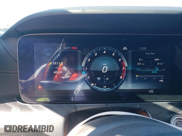 2019 Mercedes-Benz E-Class E 450 with VIN WDD1K6HBXKF117453, listed as a Copart auction lot 45286725 with 40,506 mi miles and Salvage Title. Bid and sale history available at carsss.com. Image 9.
