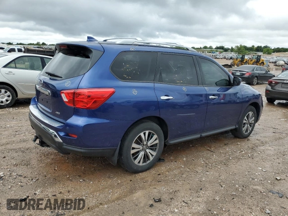 2020 Nissan Pathfinder S z VIN 5N1DR2AM1LC619287, wystawiony jako Copart lot #55722755 z przebiegiem Nie podano mil oraz Szkoda całkowita • Salvage title. Historia ofert i sprzedaży dostępna na DreamBid. Obrazek 3.