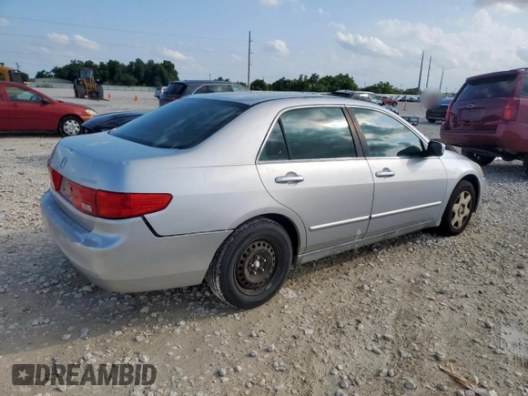2005 Honda Accord LX with VIN 3HGCM56435G713309, listed as a Copart auction lot 60854495 with 237,574 mi miles and Clean title. Bid and sale history available at DreamBid. Image 3.