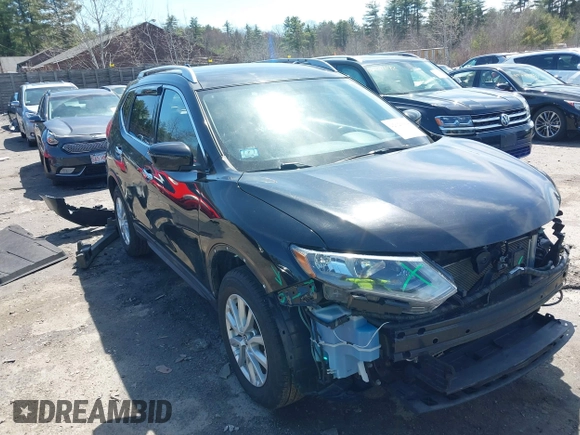2017 Nissan Rogue SV with VIN KNMAT2MV7HP593405, listed as a IAAI auction lot 42026064 with 184,161 mi miles. Bid and sale history available at carsss.com. Image 1.