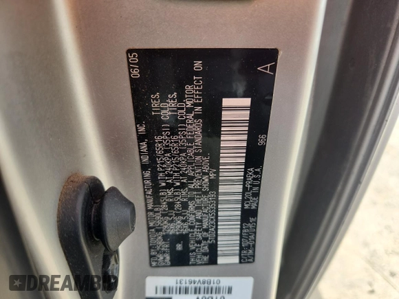 2005 Toyota Sienna CE with VIN 5TDZA23CX5S353193, listed as a Copart auction lot 61507375 with 178,049 mi miles and Clean title. Bid and sale history available at DreamBid. Image 13.