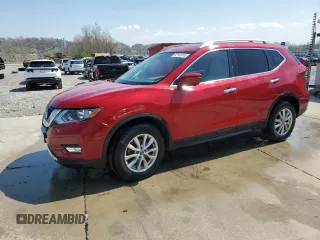 2017 Nissan Rogue S with VIN JN8AT2MV0HW258108, listed as a Copart auction lot 52141815 with 128,306 mi miles and Salvage Title. Bid and sale history available at carsss.com. Image 1.