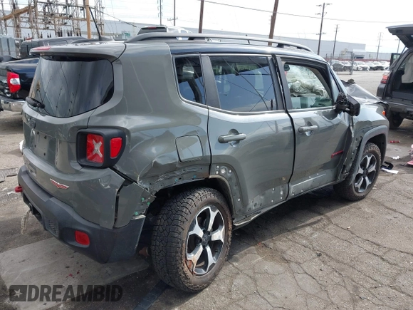 2021 Jeep Renegade Trailhawk with VIN ZACNJDC10MPM34625, listed as a IAAI auction lot 42116576 with 74,883 mi miles and . Bid and sale history available at DreamBid. Image 4.