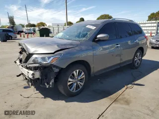2019 Nissan Pathfinder SV with VIN 5N1DR2MN6KC613312, listed as a Copart auction lot 50044755 with 114,607 mi miles and Non Repairable. Bid and sale history available at carsss.com. Image 1.