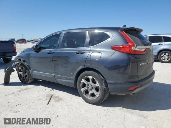 2019 Honda CR-V EX-L with VIN 5J6RW1H8XKA019720, listed as a Copart auction lot 50069685 with 81,720 mi miles and Salvage Title. Bid and sale history available at carsss.com. Image 2.