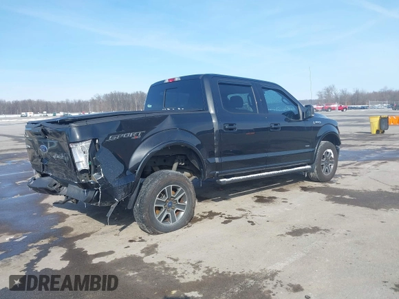 2015 Ford F-150 XLT with VIN 1FTEW1EG8FFB31487, listed as a IAAI auction lot 41609774 with 175,030 mi miles. Bid and sale history available at carsss.com. Image 4.