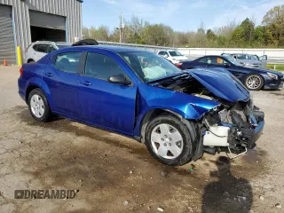 2012 Dodge Avenger SE with VIN 1C3CDZAB1CN242894, listed as a Copart auction lot 51501525 with 191,428 mi miles and Salvage Title. Bid and sale history available at carsss.com. Image 4.