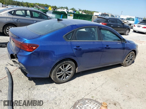 2022 Kia Forte LXS with VIN 3KPF24ADXNE463839, listed as a Copart auction lot 50041655 with 38,059 mi miles and Non Repairable. Bid and sale history available at DreamBid. Image 3.