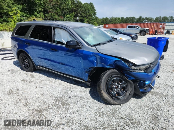 2022 Dodge Durango Pursuit with VIN 1C4SDJFTXNC195325, listed as a Copart auction lot 63307725 with Not provided miles and Salvage title. Bid and sale history available at DreamBid. Image 4.