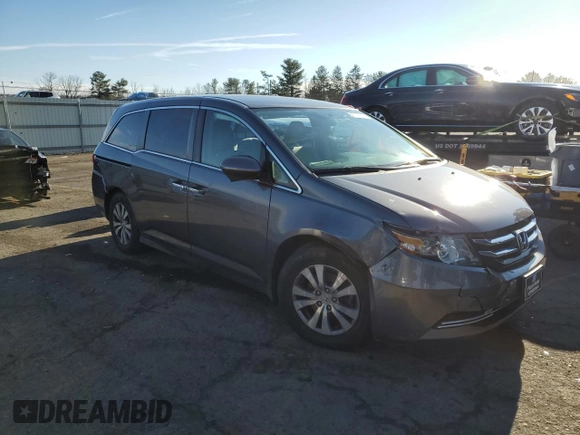 2017 Honda Odyssey SE with VIN 5FNRL5H37HB018616, listed as a Copart auction lot 87174674 with 124,367 mi miles and Salvage Title. Bid and sale history available at carsss.com. Image 4.