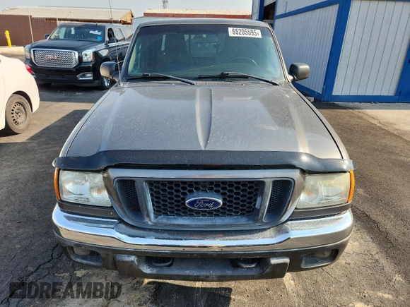 2005 Ford Ranger XLT z VIN 1FTZR45E05PA33894, wystawiony jako Copart lot #65205595 z przebiegiem 154 807 mil mil oraz Czysty tytuł • Clean title. Historia ofert i sprzedaży dostępna na DreamBid. Obrazek 5.