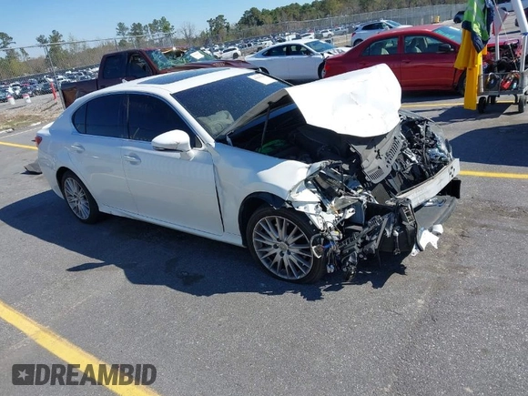 2013 Lexus GS with VIN JTHCE1BLXD5018542, listed as a IAAI auction lot 41835538 with 150,472 mi miles. Bid and sale history available at carsss.com. Image 1.