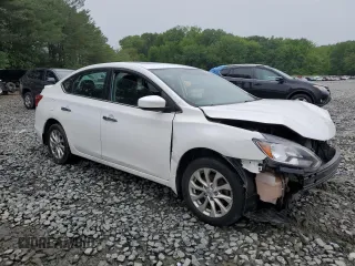 2017 Nissan Sentra SV with VIN 3N1AB7AP8HY255485, listed as a Copart auction lot 57142725 with Not provided miles and Salvage title. Bid and sale history available at DreamBid. Image 4.