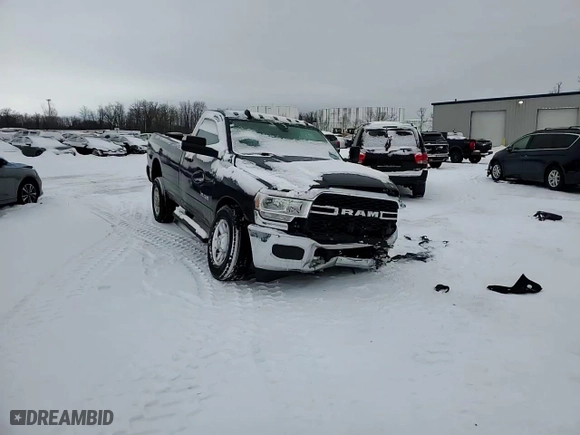 2019 Ram 2500 Tradesman with VIN 3C6MR5AJ0KG551935, listed as a Copart auction lot 43856195 with 156,569 mi miles and Salvage Title. Bid and sale history available at carsss.com. Image 12.