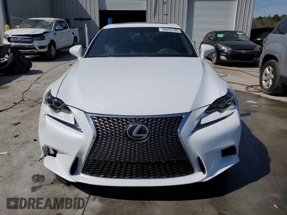 2016 Lexus IS with VIN JTHBE1D26G5026870, listed as a Copart auction lot 48495185 with 86,389 mi miles and Salvage Title. Bid and sale history available at carsss.com. Image 5.