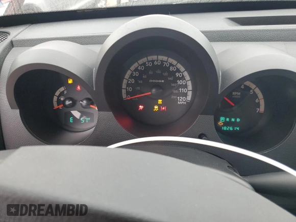 2007 Dodge Nitro SXT with VIN 1D8GU28K57W662816, listed as a Copart auction lot 56965655 with 182,614 mi miles and Salvage title. Bid and sale history available at DreamBid. Image 9.
