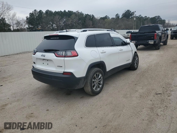 2020 Jeep Cherokee Latitude Plus z VIN 1C4PJLLBXLD552595, wystawiony jako Copart lot #48961565 z przebiegiem 56 801 mil mil oraz Szkoda całkowita • Salvage title. Historia ofert i sprzedaży dostępna na DreamBid. Obrazek 3.