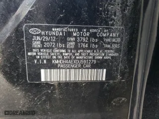 2013 Hyundai Elantra GLS PZEV with VIN KMHDH4AEXDU591279, listed as a Copart auction lot 49437925 with 182,552 mi miles and Salvage Title. Bid and sale history available at carsss.com. Image 13.