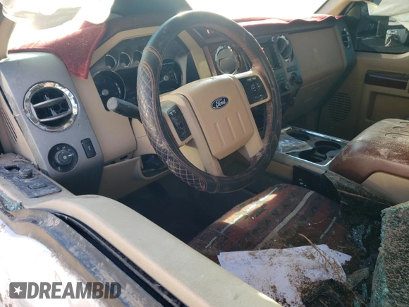 2012 Ford F-350 XL with VIN 1FT8W3DT5CEC49134, listed as a Copart auction lot 80068434 with Not Provided miles and Salvage Title. Bid and sale history available at DreamBid. Image 8.