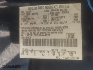 2003 Ford Ranger XL with VIN 1FTYR10U23PA44921, listed as a IAAI auction lot 41788023 with 128,034 mi miles. Bid and sale history available at carsss.com. Image 9.