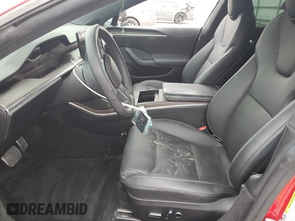 2021 Tesla Model S Plaid с VIN 5YJSA1E66MF436089, выставлен на аукционе Copart как лот 46114235 с пробегом Не указан миль и Списание • Salvage title. История ставок и продаж доступна на DreamBid. Изображение 7.
