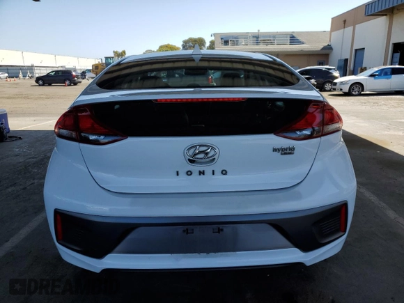 2020 Hyundai Ioniq Blue with VIN KMHC65LC6LU214918, listed as a Copart auction lot 57986465 with 297,217 mi miles and Salvage title. Bid and sale history available at DreamBid. Image 6.