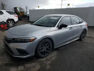 2022 Honda Civic Sport with VIN 2HGFE2F52NH530551, listed as a Copart auction lot 46464455 with 71,564 mi miles and Salvage Title. Bid and sale history available at carsss.com. Image 1.