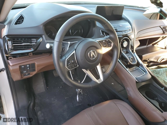 2023 Acura RDX w/Technology Package with VIN 5J8TC1H57PL001571, listed as a Copart auction lot 85279574 with 20,598 mi miles and Salvage Title. Bid and sale history available at carsss.com. Image 8.