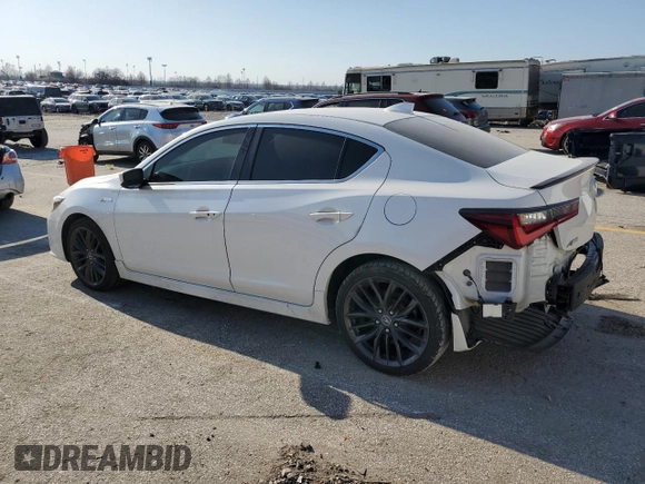 2021 Acura ILX w/Premium/A-SPEC Package with VIN 19UDE2F86MA005569, listed as a Copart auction lot 48522505 with 80,198 mi miles and Salvage Title. Bid and sale history available at carsss.com. Image 2.