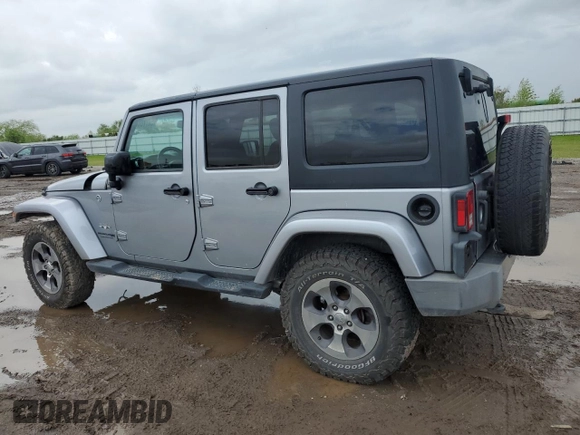 2018 Jeep Wrangler Unlimited Sahara with VIN 1C4HJWEG5JL930372, listed as a Copart auction lot 50772625 with 91,528 mi miles and Salvage title. Bid and sale history available at DreamBid. Image 2.