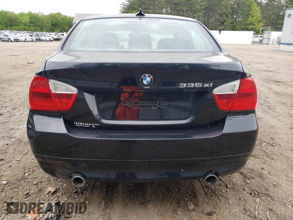 2007 BMW 3 Series 335xi with VIN WBAVD53537AV14019, listed as a Copart auction lot 44991495 with 0 mi miles and Clean Title. Bid and sale history available at carsss.com. Image 6.